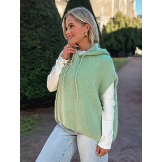 Pull à capuche Daïna - Vert Tilleul