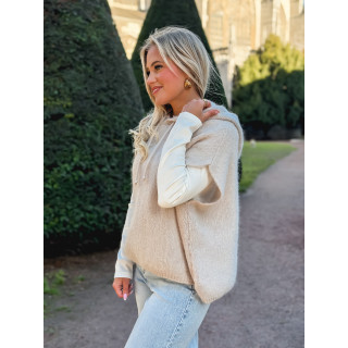Pull à capuche Daïna - Beige