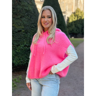 Pull à capuche Daïna - Rose