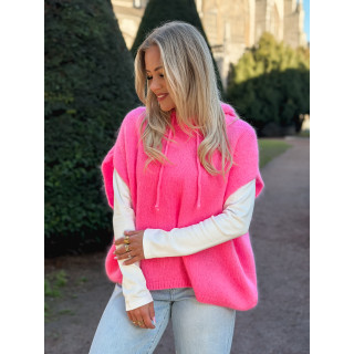 Pull à capuche Daïna - Rose