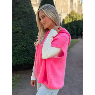 Pull à capuche Daïna - Rose