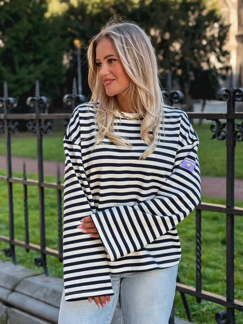 Pull Lignée Alizée - Bleu marine