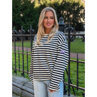 Pull Lignée Alizée - Bleu marine