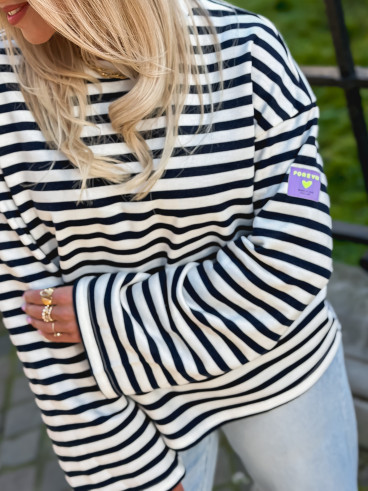 Pull Lignée Alizée - Bleu marine