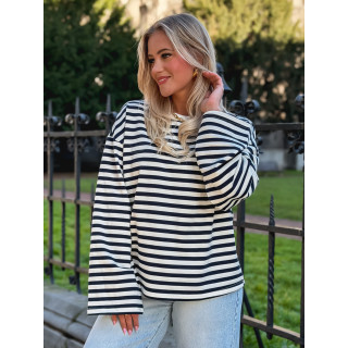 Pull Lignée Alizée - Bleu marine