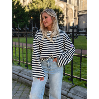 Pull Lignée Alizée - Bleu marine