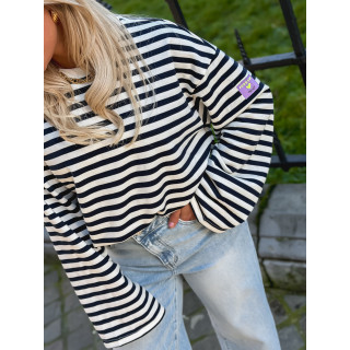 Pull Lignée Alizée - Bleu marine