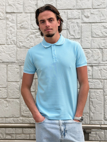 Polo Henri - Bleu ciel