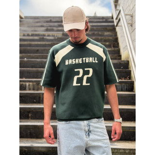 Pull "Basketball" - Vert foncé