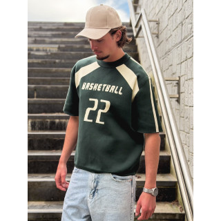 Pull "Basketball" - Vert foncé