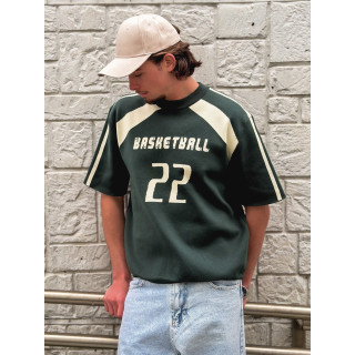 Pull "Basketball" - Vert foncé