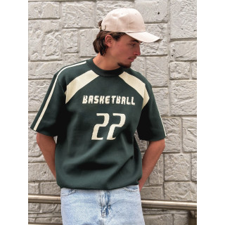 Pull "Basketball" - Vert foncé