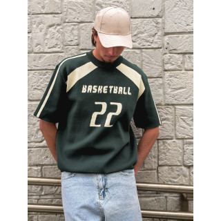 Pull "Basketball" - Vert foncé