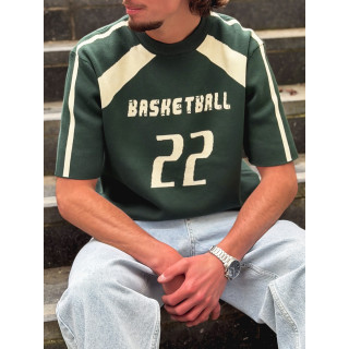 Pull "Basketball" - Vert foncé