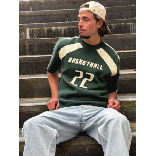 Pull "Basketball" - Vert foncé