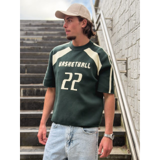 Pull "Basketball" - Vert foncé