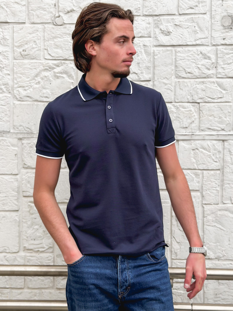 Polo Henri - Bleu marine Polo Henri - Bleu marine