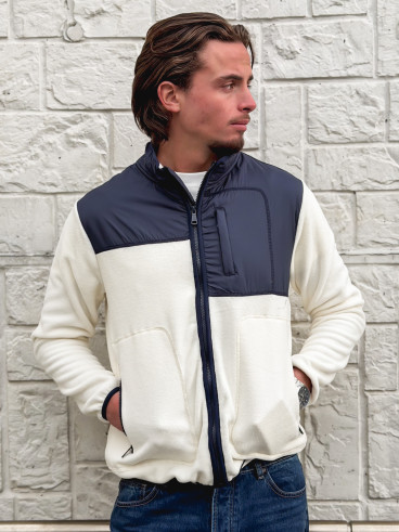 Veste Elohan - Bleu marine/Ecru