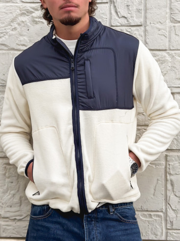 Veste Elohan - Bleu marine/Ecru