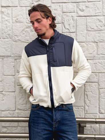 Veste Elohan - Bleu marine/Ecru