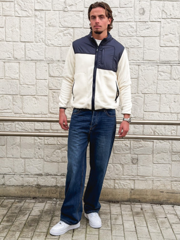 Veste Elohan - Bleu marine/Ecru