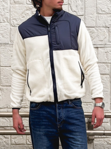 Veste Elohan - Bleu marine/Ecru