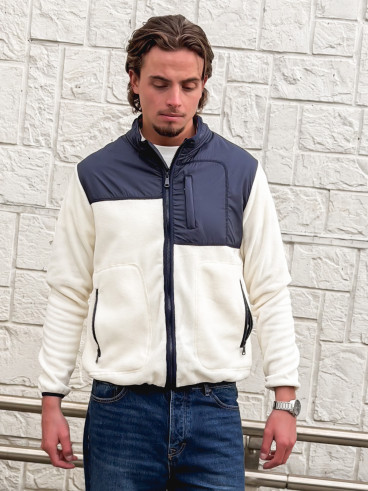 Veste Elohan - Bleu marine/Ecru