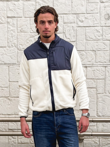 Veste Elohan - Bleu marine/Ecru