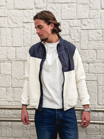 Veste Elohan - Bleu marine/Ecru
