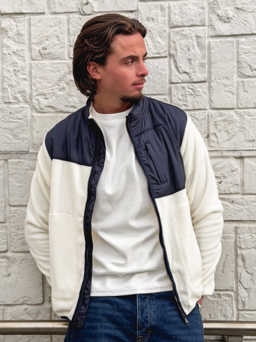 Veste Elohan - Bleu marine/Ecru