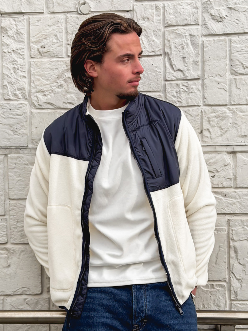 Veste Elohan - Bleu marine/Ecru