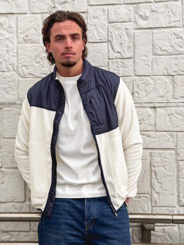 Veste Elohan - Bleu marine/Ecru