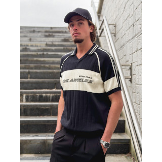 Pull "Los Angeles" - Noir/Ecru