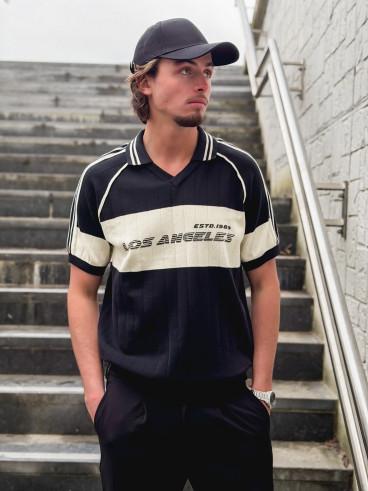 Pull "Los Angeles" - Noir/Ecru