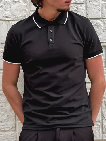 Polo Henri - Noir