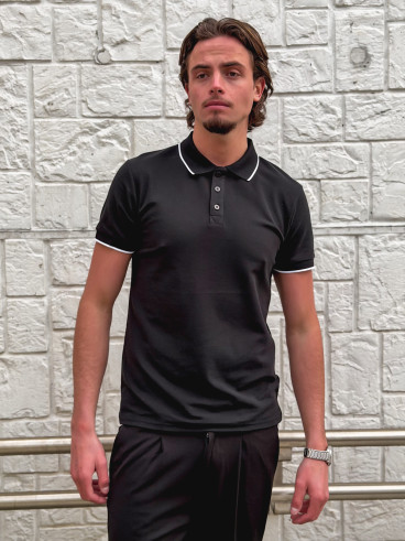 Polo Henri - Noir