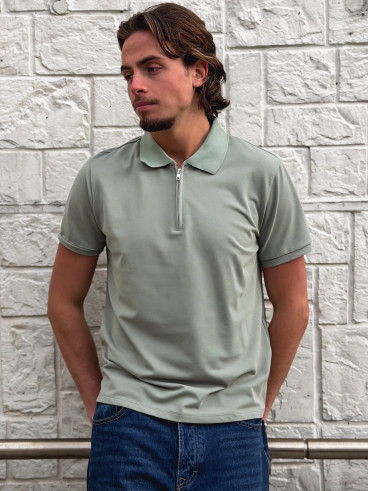 Polo Alberto - Vert sauge