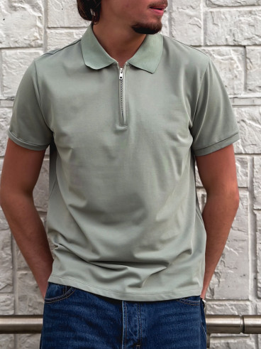 Polo Alberto - Vert sauge