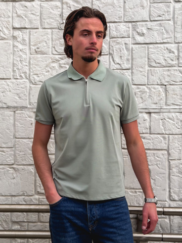 Polo Alberto - Vert sauge