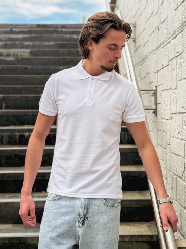 Polo Henri - Blanc