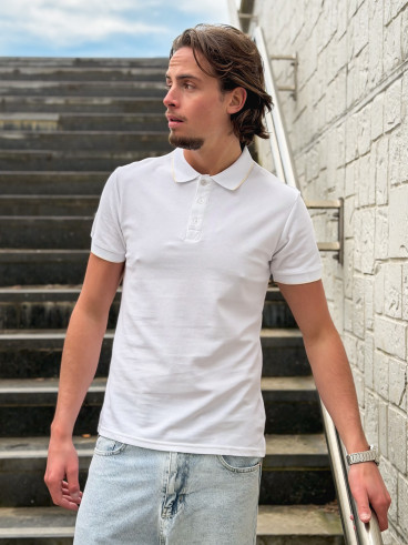 Polo Henri - Blanc
