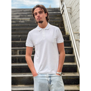 Polo Henri - Blanc