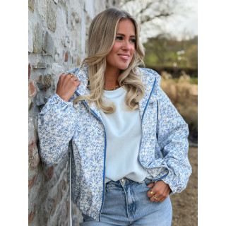 Veste à fleurs Keyna - Bleu
