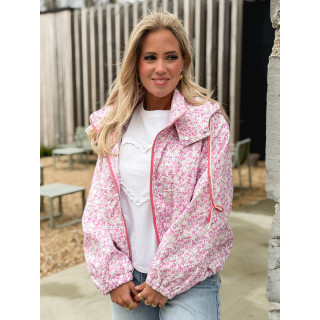 Veste à fleurs Keyna - Rose