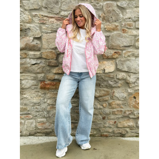 Veste à fleurs Keyna - Rose