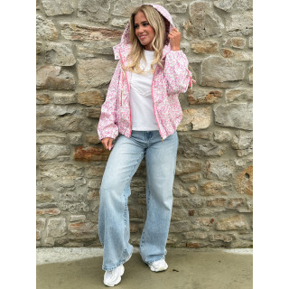 Veste à fleurs Keyna - Rose