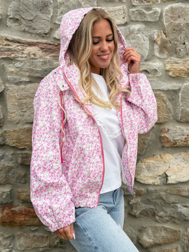 Veste à fleurs Keyna - Rose