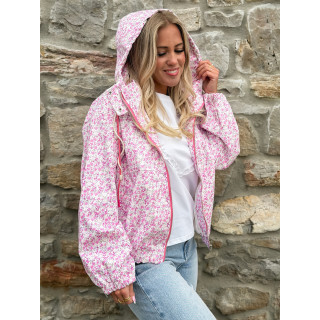 Veste à fleurs Keyna - Rose