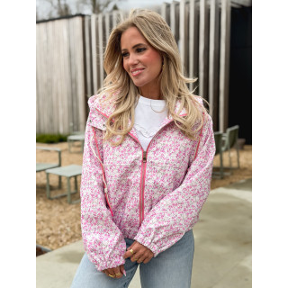 Veste à fleurs Keyna - Rose