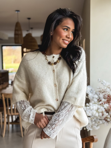 Gilet Iris - Beige chiné